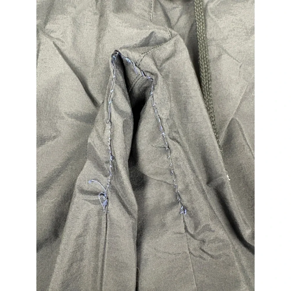 Adidas Mens Large Gray Windbreaker Track Pants Mesh Lined 3 Stripe Zip Ankle